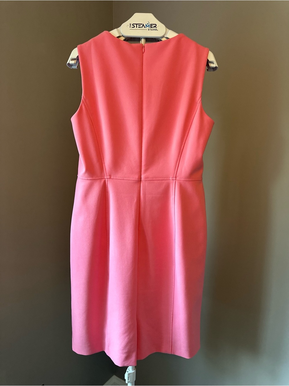 Anne Klein Pink Sleeveless Sheath Midi Dress - Picture 4 of 5
